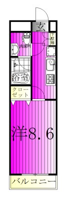 ノートル・レーヴ井上 605号室 間取り