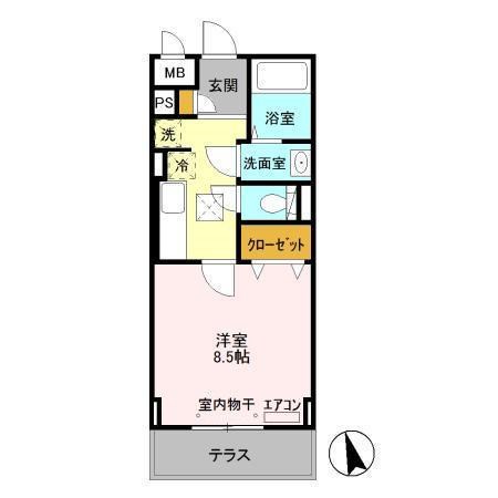 ロイヤルフレア・M 102号室 間取り