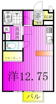 グランパティオⅢ 101号室 間取り