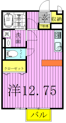 グランパティオⅢ 103号室 間取り
