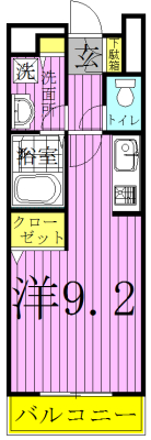 サニーメゾンⅡ 101号室 間取り