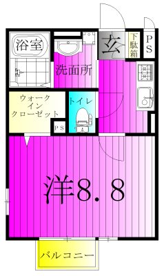 ラ・フルール四季 202号室 間取り