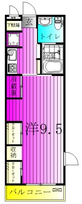 リブリ・白山EAST 201号室 間取り