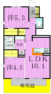 カンチェンジュンガ 105号室 間取り