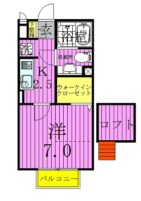 キャトルセゾン（初石） 202号室 間取り