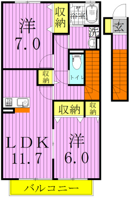 ノールメゾンⅡ 202号室 間取り