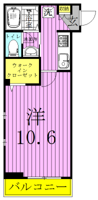 アロファミエント 206号室 間取り