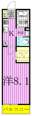 フラットおおたかの森 305号室 間取り