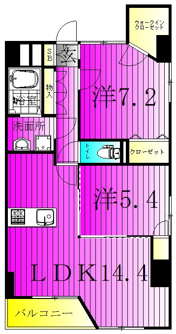Murray Hill 101号室 間取り