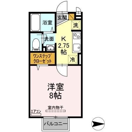 ルミエールⅠ 205号室 間取り
