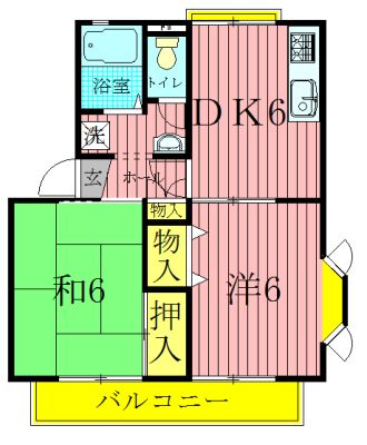 セジュール東初石Ⅱ 103号室 間取り