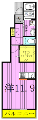 ロハスガーデン 101号室 間取り