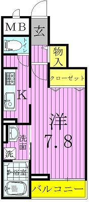 マスターズ 303号室 間取り