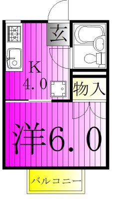 メゾン沢 103号室 間取り