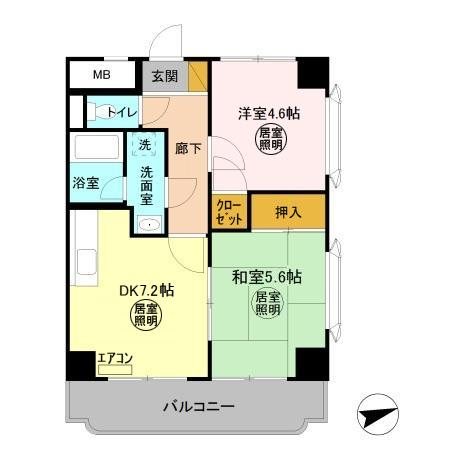 ＹＲレジデンス 401号室 間取り