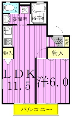 ジュネス下須原 間取り図