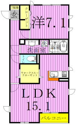 ノールメゾンおおたか 間取り図