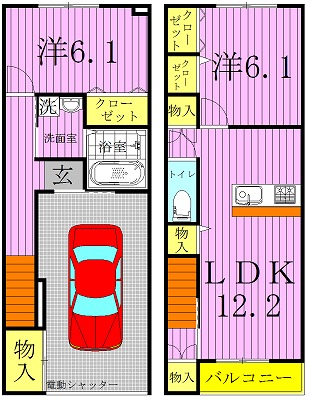 ノヴァンタノーヴェＢ 間取り
