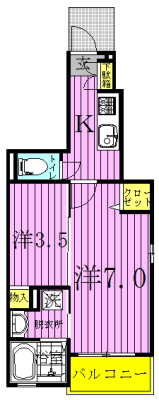 ノイクラール 101号室 間取り