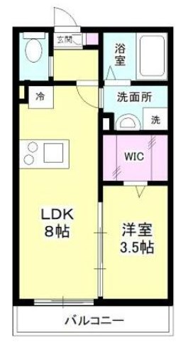 ソレイユ南柏　 302号室 間取り