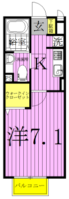 ルミエールⅡ 101号室 間取り