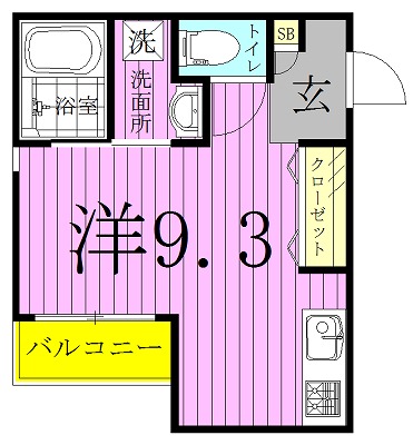 RIZEST新柏 202号室 間取り
