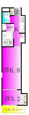フラットおおたかの森ウエスト 305号室 間取り