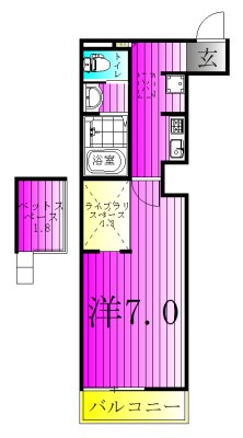 フラットおおたかの森ウエスト 307号室 間取り