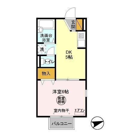 プラッツ豊四季 201号室 間取り