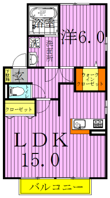 シュマンヴェールＤ 間取り
