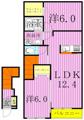 ＳＫニューカトレア 202号室 間取り
