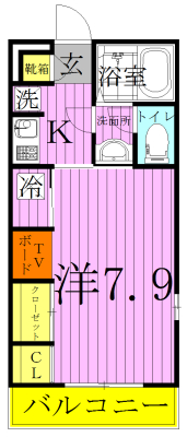 リブリ・ONO 103号室 間取り