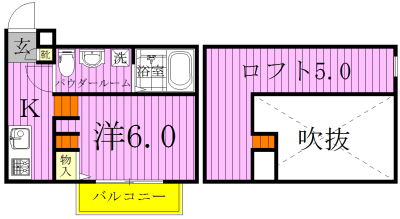 グレイスピア 202号室 間取り