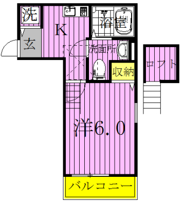 Precious Earth 逆井 203号室 間取り