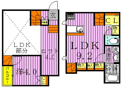 CB柏KAJIN 101号室 間取り