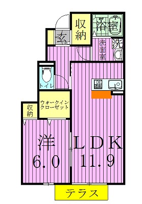 ノールメゾンⅠ 102号室 間取り
