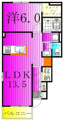 ファウストⅡ 101号室 間取り