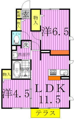 フリューリンク 間取り図