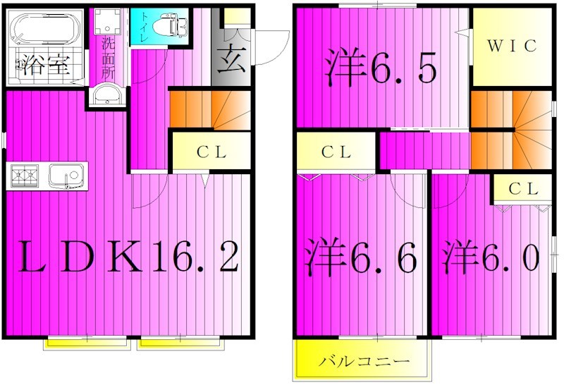 アビタシオンフーサD棟 間取り