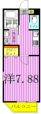 ミハス柏 101号室 間取り