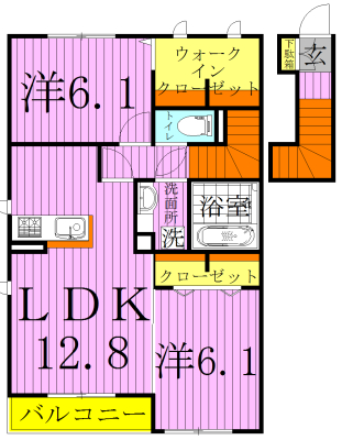 ブルームⅡ 205号室 間取り
