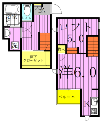 ＣＢ南柏ニュクス 205号室 間取り