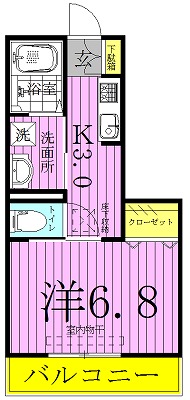 プルマージュ 302号室 間取り