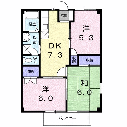レジデンス名戸ケ谷 201号室 間取り