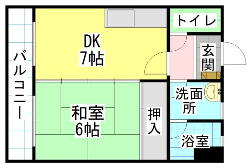 コンプレート中津口 間取り