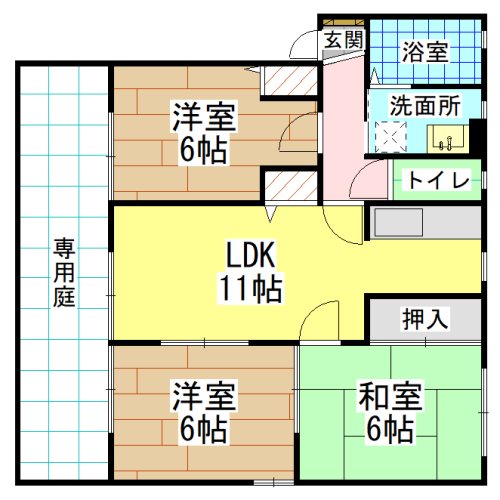 パラシオ赤坂C棟 間取り