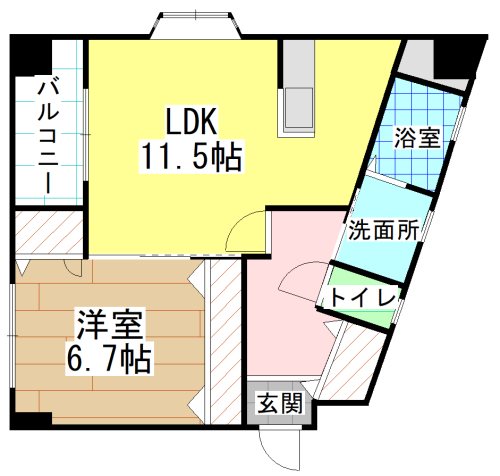 アンビエンス小倉駅前 間取り