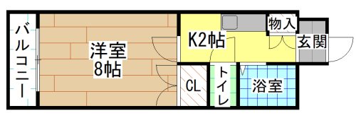 キャステール片野 間取り