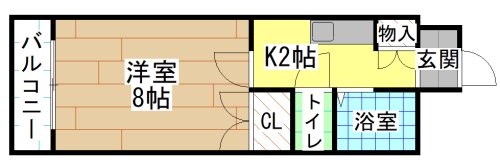 キャステール片野 間取り