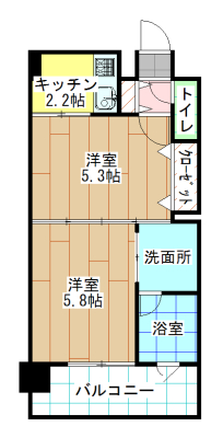 エンクレストNEO博多駅南 間取り